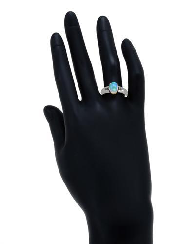 Prsteň s oranžovými diamantmi a opálom 873