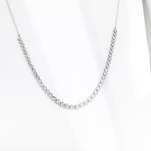 Luxusný strieborný náhrdelník s diamantmi Sofi