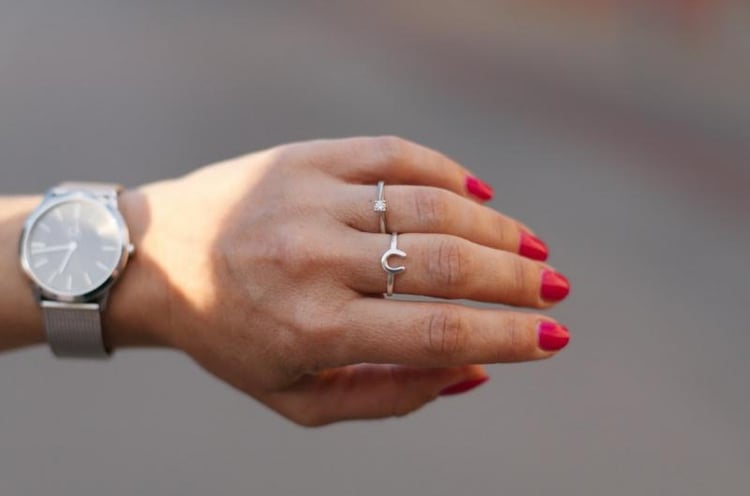 Fashion prsteň zo striebra 10371