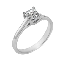 Zásnubný prsteň s princess diamantom Heskia