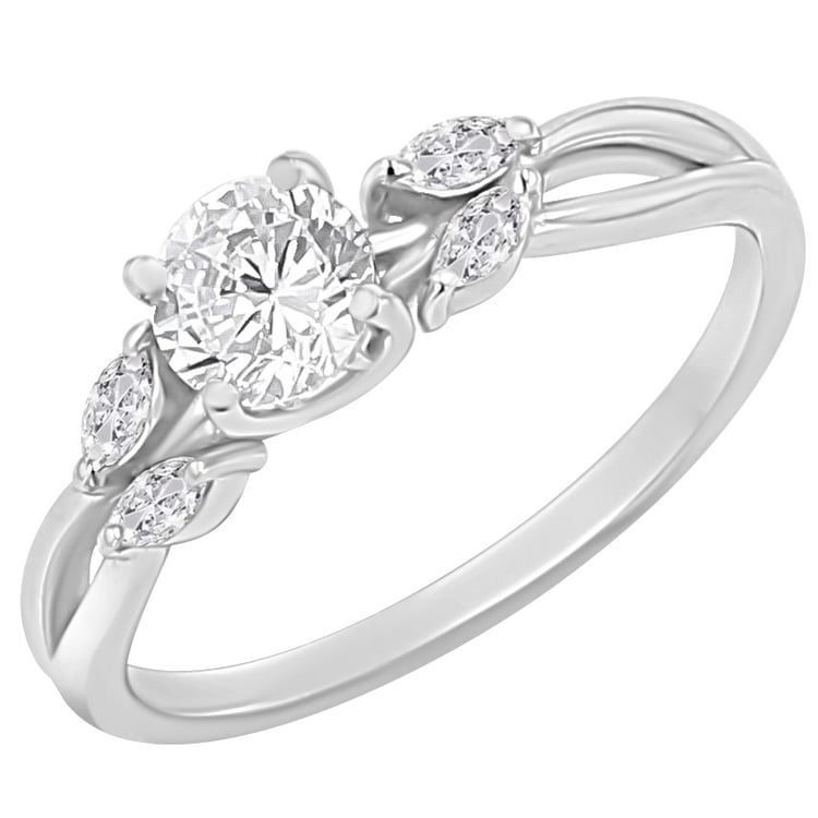 Zásnubný prsteň s výberom písmen a diamantmi Fera