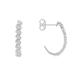 Zlaté náušnice s diamantmi Haimi