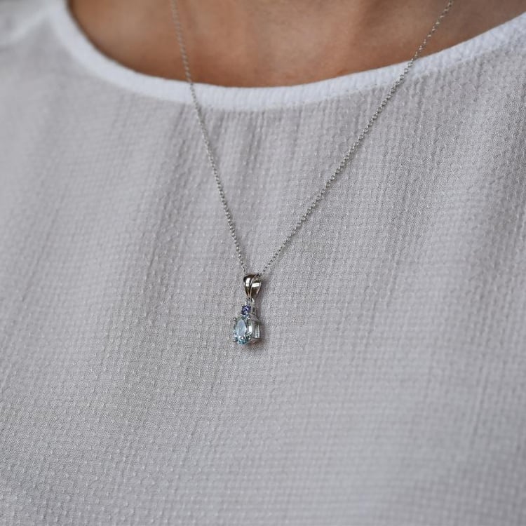 Topásová kolekcia šperkov s tanzanitmi 21684