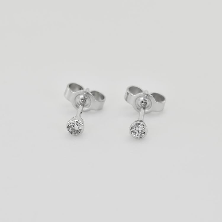 Diamantové náušnice z platiny 71045