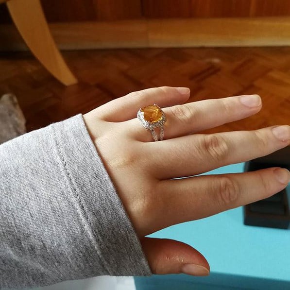 Prsteň s citrínom