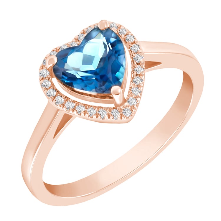 Topásový romantický prsteň 5082