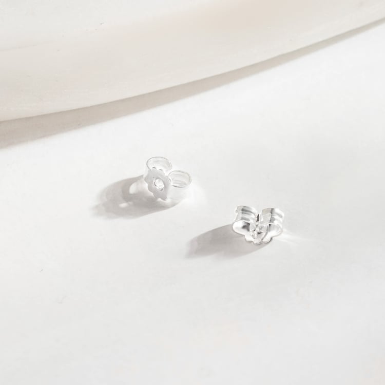 Náušnicové puzety z bieleho zlata Lora 166425