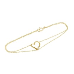 Dvojitý náramok v tvare srdca s diamantmi Katey