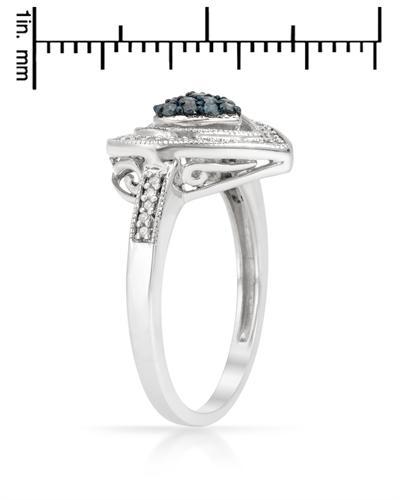 Strieborný diamantový prsteň 54515