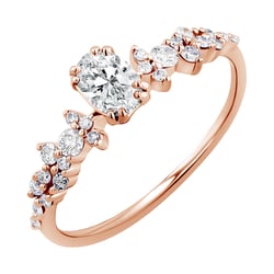 Zásnubný prsteň s oval lab-grown diamantom Lane