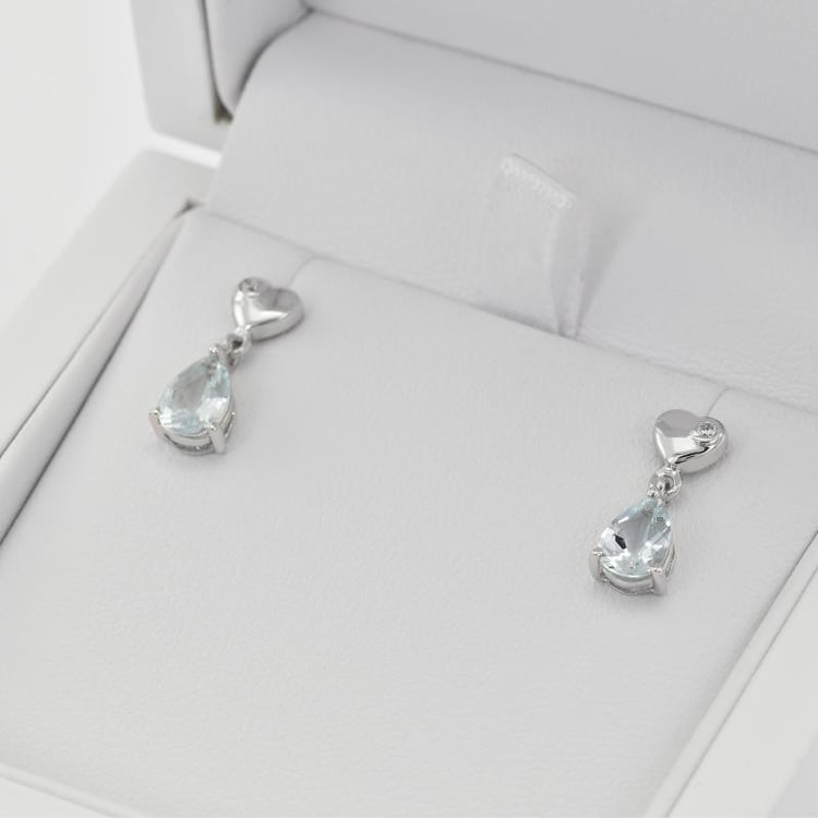 Náušnice s akvamarínmi 31792