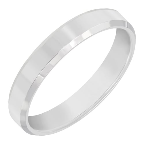 Zlaté minimalistické svadobné obrúčky so skosenými hranami Dariel