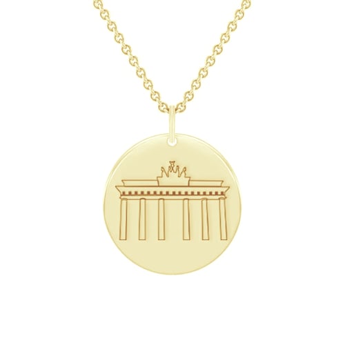 Personalizovaný strieborný prívesok Brandenburská brána