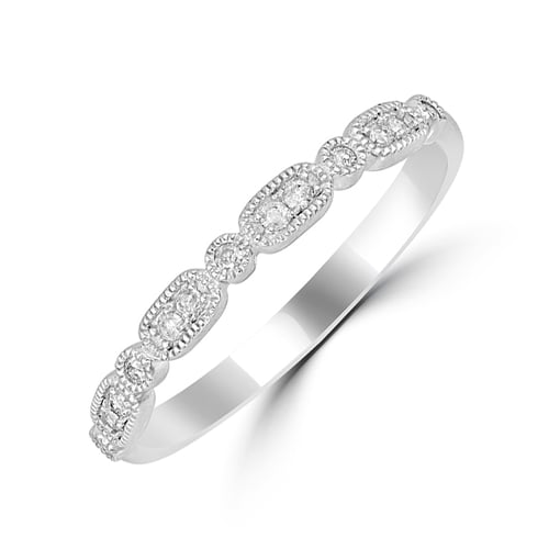 Vintage obrúčka s lab-grown diamantmi a komfortný prsteň Melvin