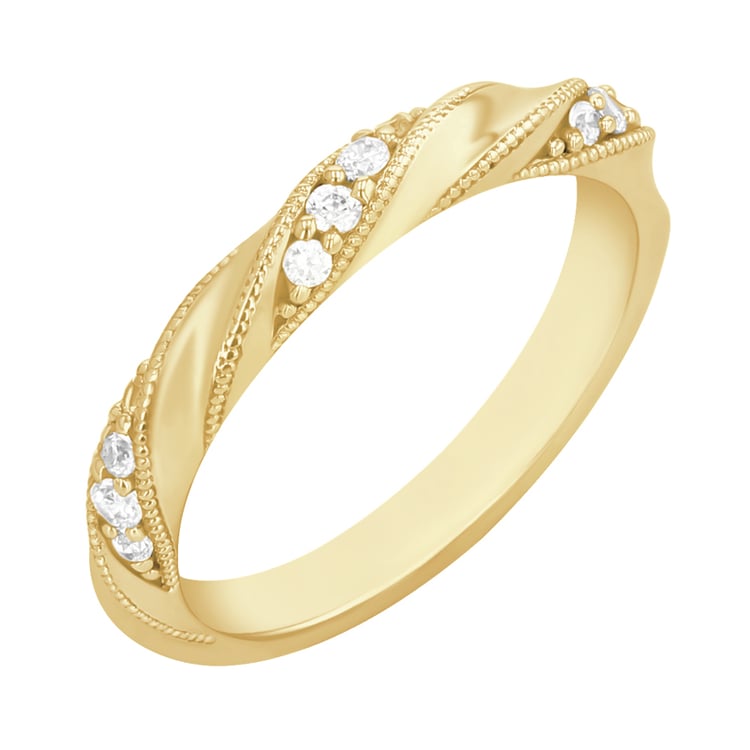 Eternity prepletaný prsteň s diamantmi Alister 112730