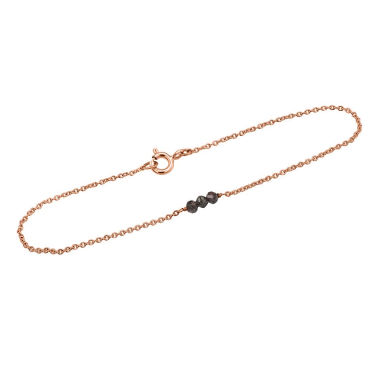 Zlatý náramok so salt'n'pepper diamantmi Vulcan 101952