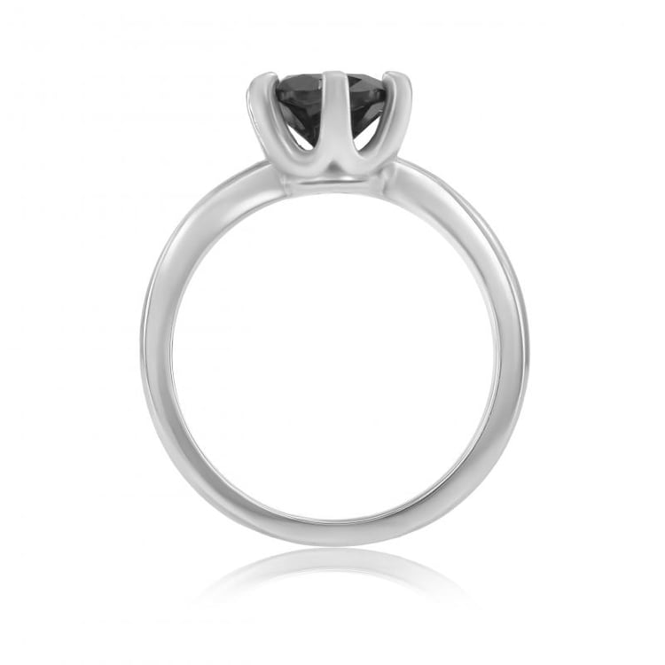 Čierny diamant v zásnubnom prsteni 18888