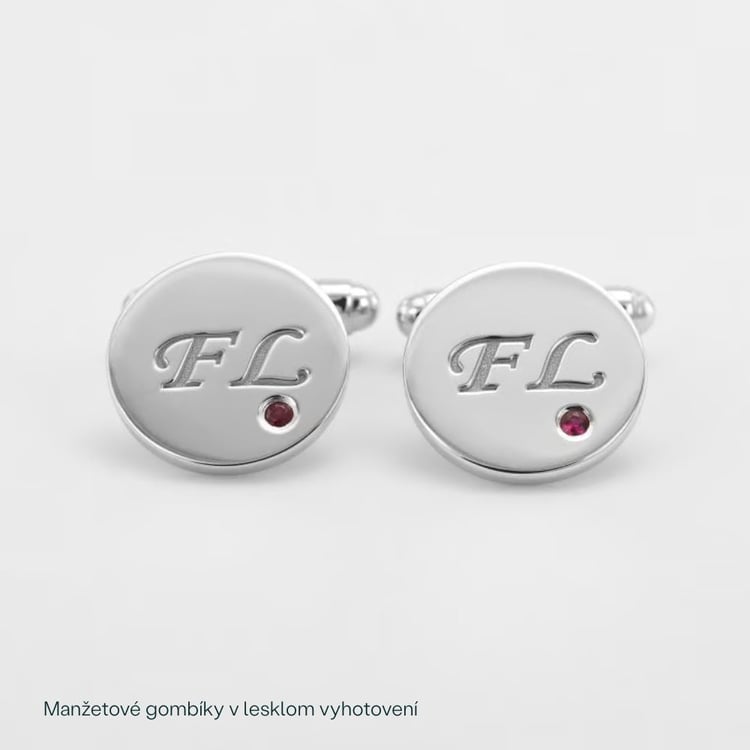 Strieborné manžetové gombíky 165888