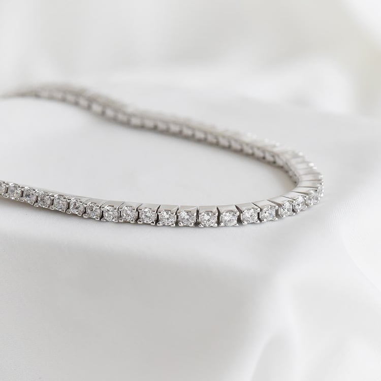 Elegantný strieborný náramok 90622