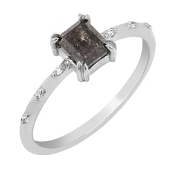 Zlatý prsteň so salt and pepper diamantom Jimi