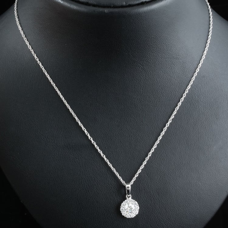 Zlatý náhrdelník s diamantmi 19081