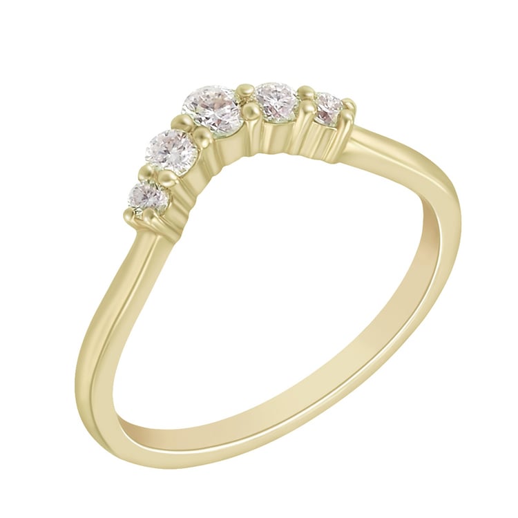 Vykrojená zlatá obrúčka 73743