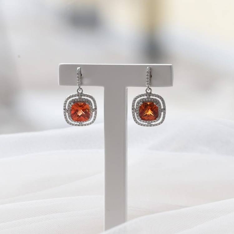 Náušnice so zafírom 65801