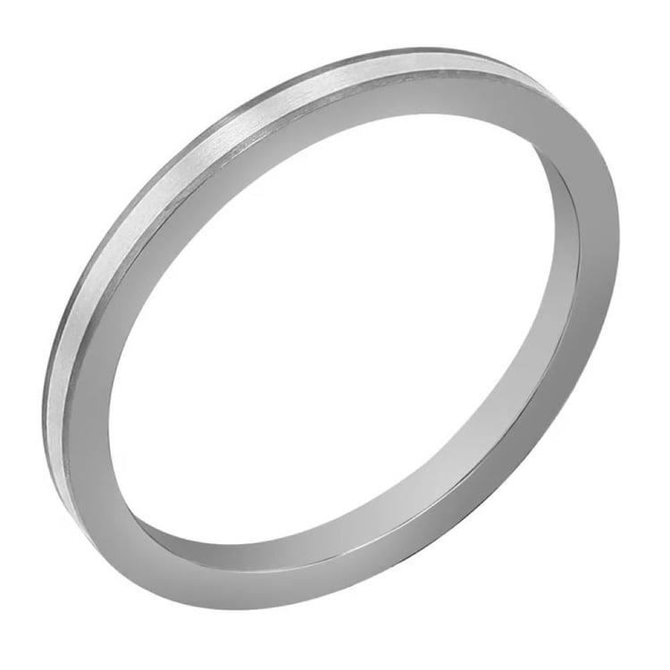 Titánový prsteň zdobený striebrom Zander