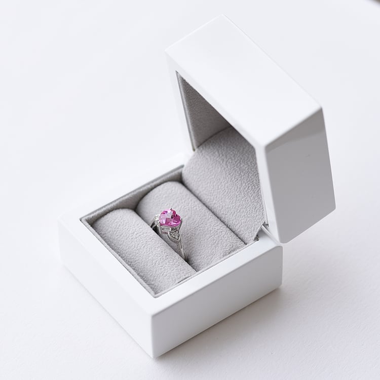 Zlatý prsteň s ružovým zafírom 59148