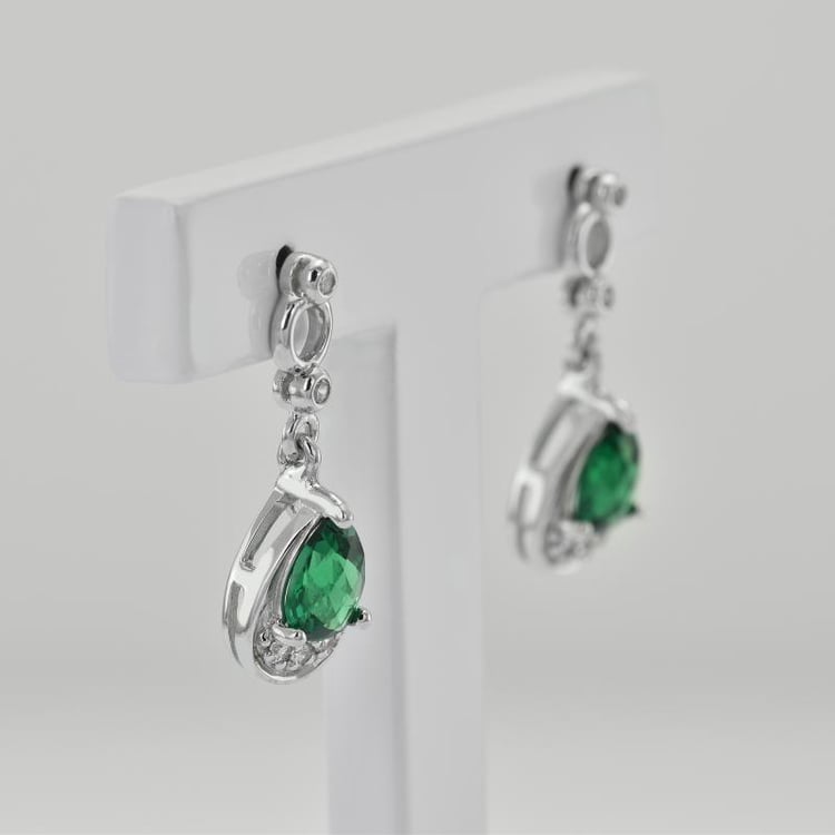 Náušnice so smaragdmi 29474