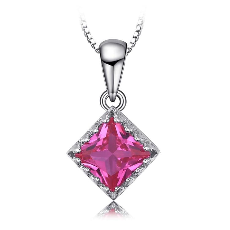 Strieborný prívesok s princess zafírom Dewyra