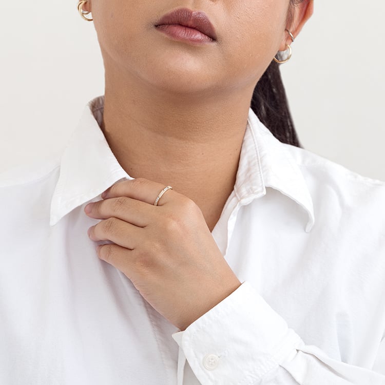 Keramický prsteň s diamantmi Amila 128497