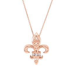 Ľaliový kvet s diamantmi v prívesku Lamia