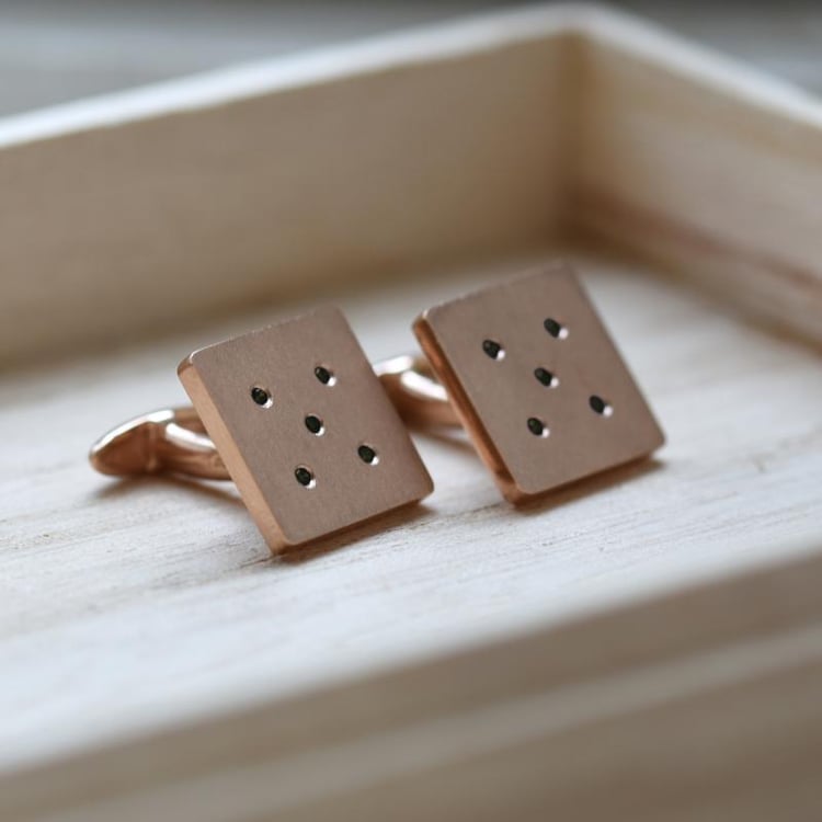 Zlaté manžetové gombíky 9388