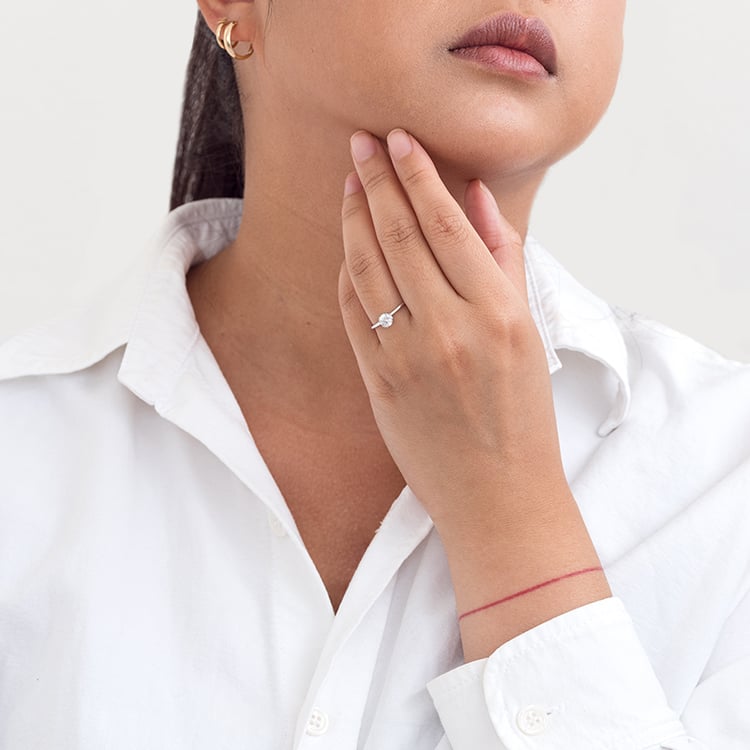 Zásnubný prsteň s diamantom Evelle 128941