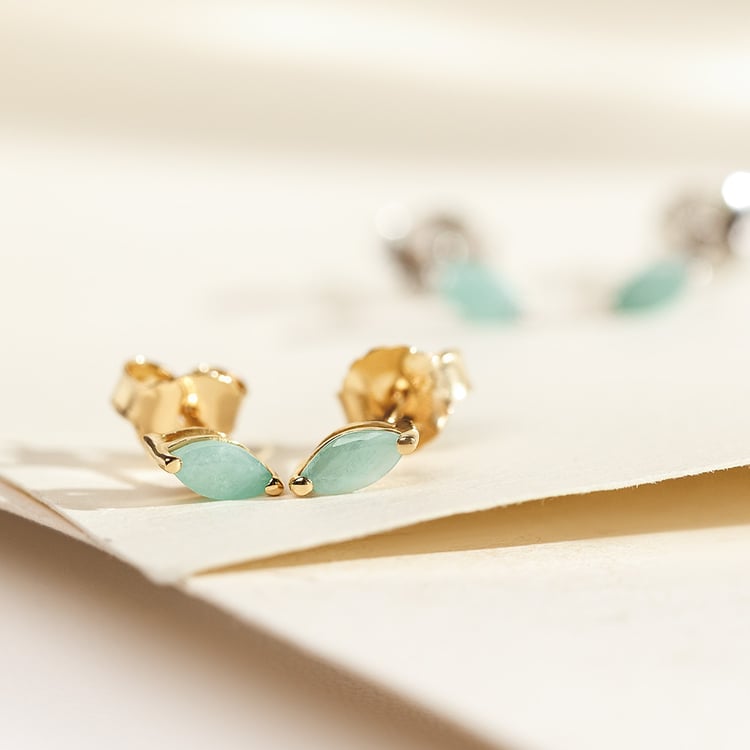 Minimalistické strieborné náušnice so smaragdmi 158415