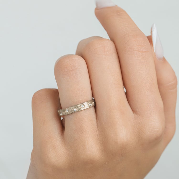 Svadobné obrúčky s ručne rytým povrchom Cley 166266