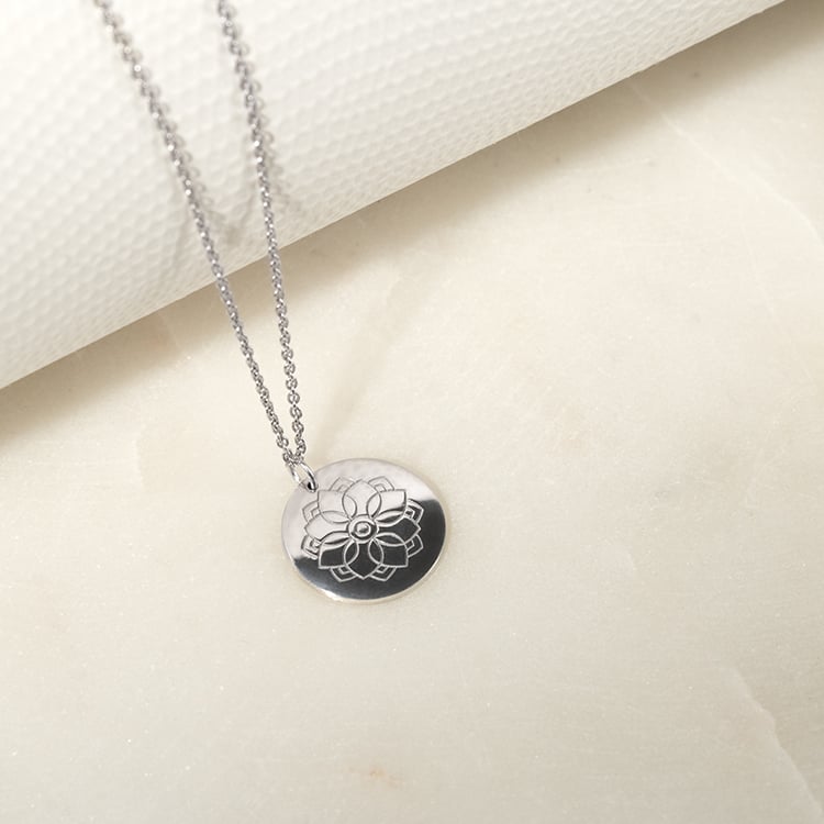 Strieborný joga prívesok Mandala 133964