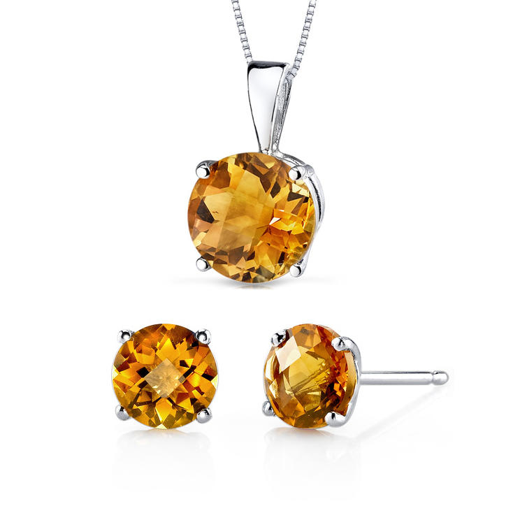 Citrínová kolekcia šperkov zo zlata Swain