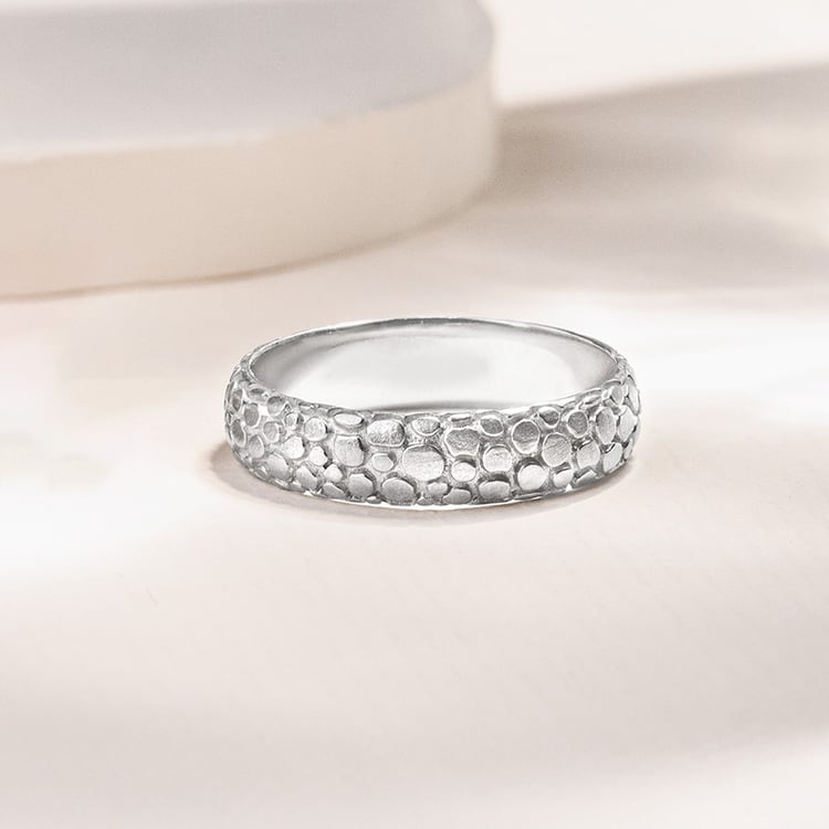 Zlaté svadobné obrúčky s atypickým povrchom Cali 155643