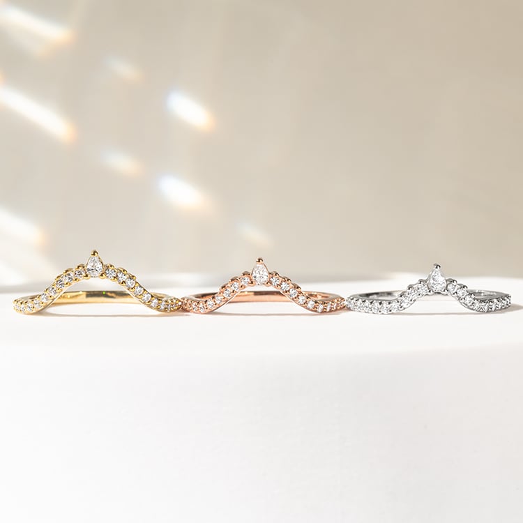 Vykrojený eternity prsteň s lab-grown diamantmi Ferb 141467