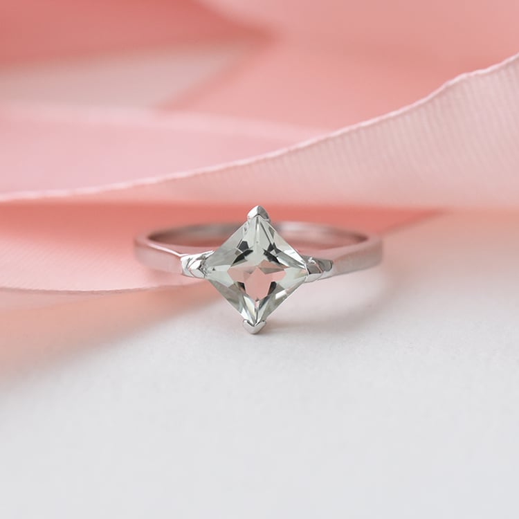 Strieborný prsteň s ametystom 75444