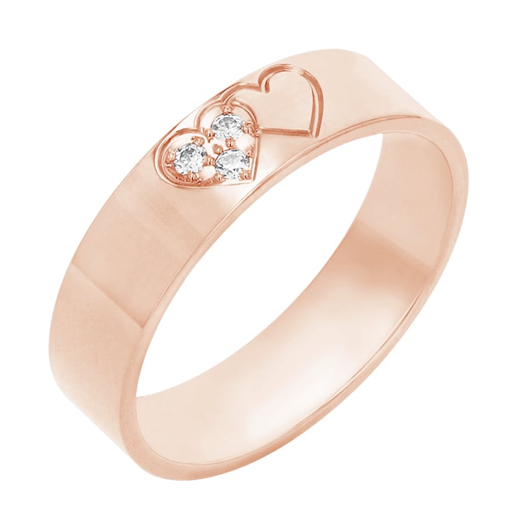 Dámský snubný prsteň z ružového zlata 80359
