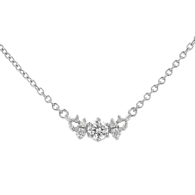 Cluster náhrdelník s moissanitom Luna 153460