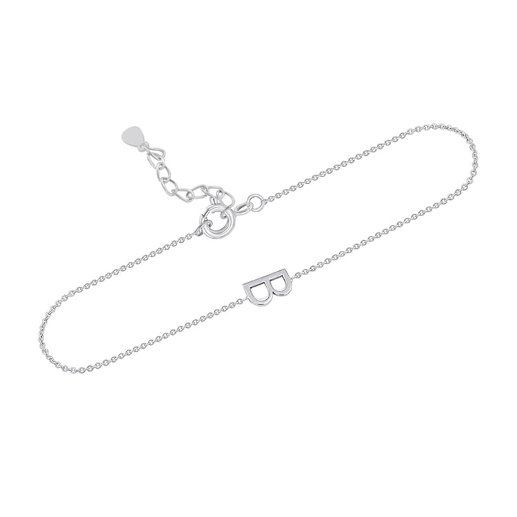 Strieborný náramok s písmenom podľa vašej voľby Ainslee 114774