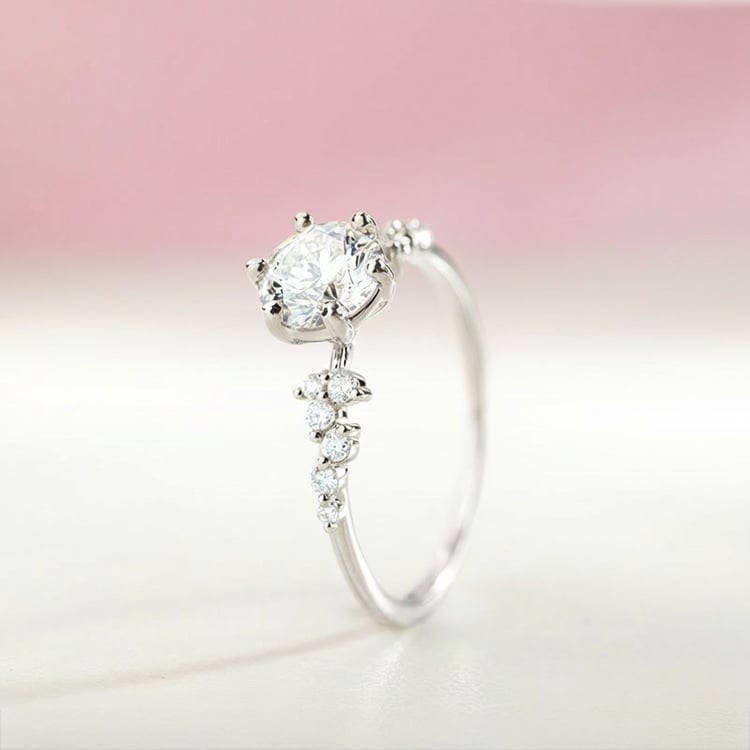 Zásnubný prsteň zo zlata s 0.3ct IGI certifikovaným diamantom Carina 166508