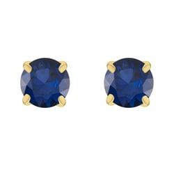 Zlaté napichovacie náušnice so zafírmi Zagiri