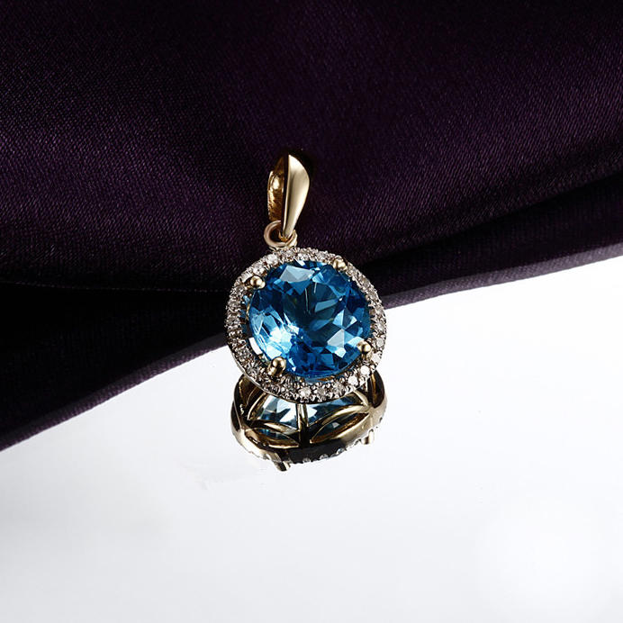 Zlatý topasový náhrdelník Akela 5656