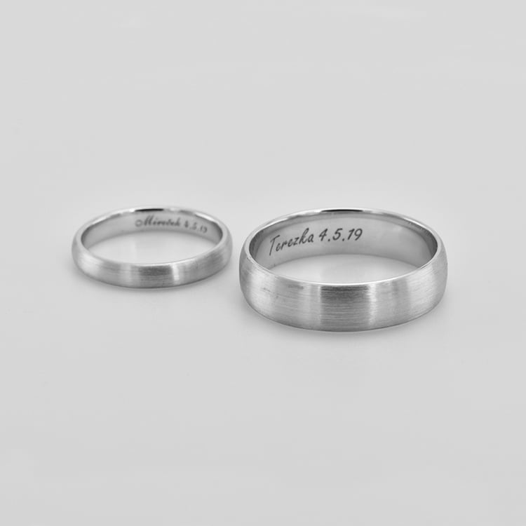 Matné svadobné obrúčky 41531