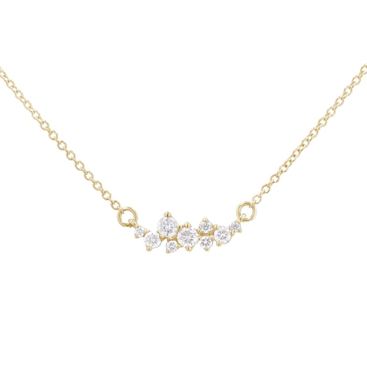 Cluster náhrdelník s lab-grown diamantmi Kianna